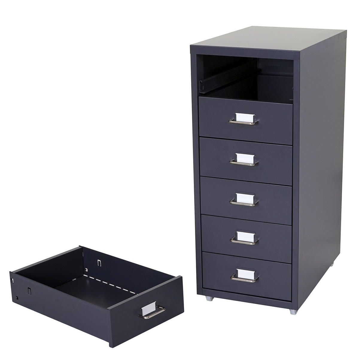 ROLLCONTAINER Anthrazit - Anthrazit, Metall (28/69/41cm) - MCW