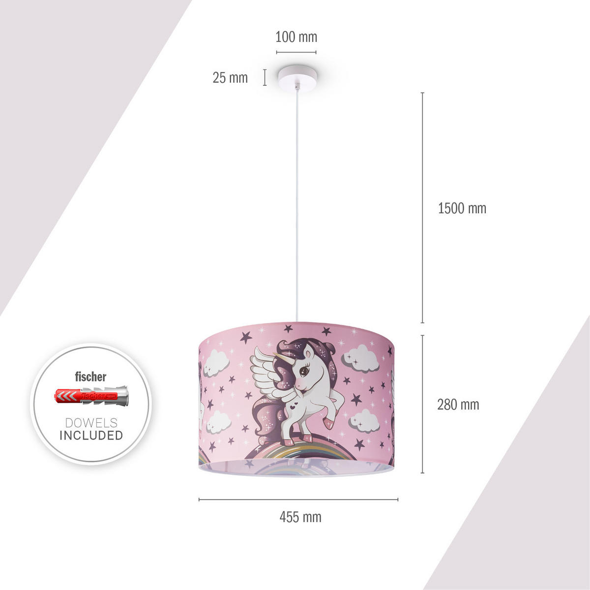 PENDELLEUCHTE Hugo Pd1 Cos 213 - Weiß, Metall (45.5/45.5/27cm) - Paco Home