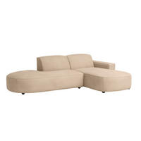 ECKSOFA Cursal Atelier, Stoff Salvador, Beige, Rechts - Beige, Holz (269/166cm) - Kaiser Möbel