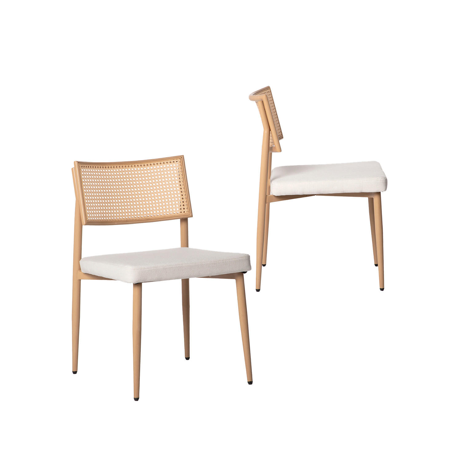 ESSZIMMERSTUHL Yara Natürlich 48 cm x 79 cm 2er-Set - Naturfarben, Textil (48/79/57cm) - Klast Home