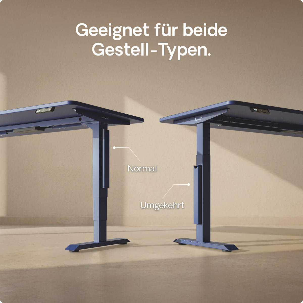 MAGNETISCHER Kabelkanal Schreibtisch Blau, 37x5x2,5cm - Blau, Metall (37/5/2.5cm) - Desktronic