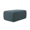 POUF Samt Stoff Blau - Blau/Petrol, Kunststoff/Textil (102/40/62cm) - Makamii
