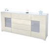 SIDEBOARD Grömitz Creme Hochglanz - Creme, Holzwerkstoff (166.5/75.5/35cm) - Vladon
