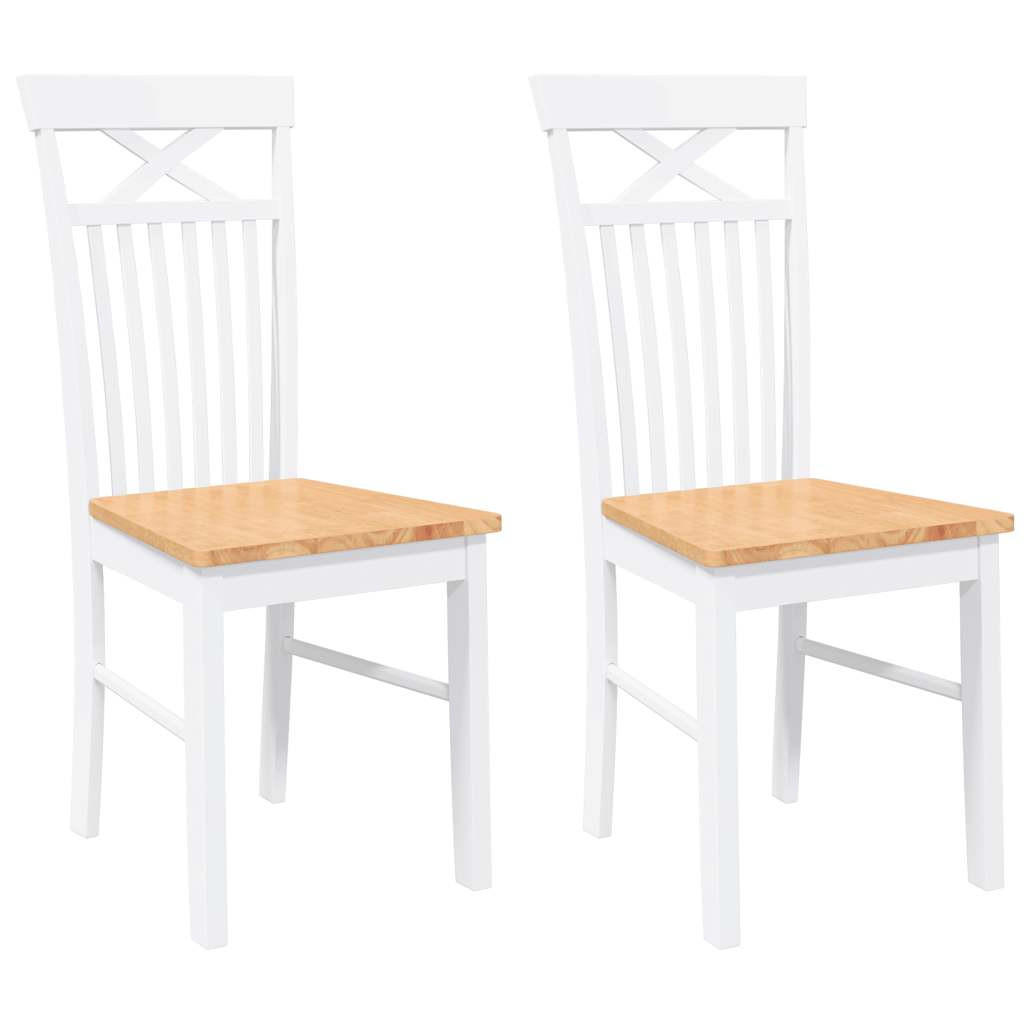 STUHL-SET 2 Stk Zornhain 42.5/94/53.5 cm - Weiß, Holz (42.5/94/53.5cm) - ZMH