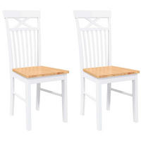STUHL-SET 2 Stk Zornhain 42.5/94/53.5 cm - Weiß, Holz (42.5/94/53.5cm) - ZMH