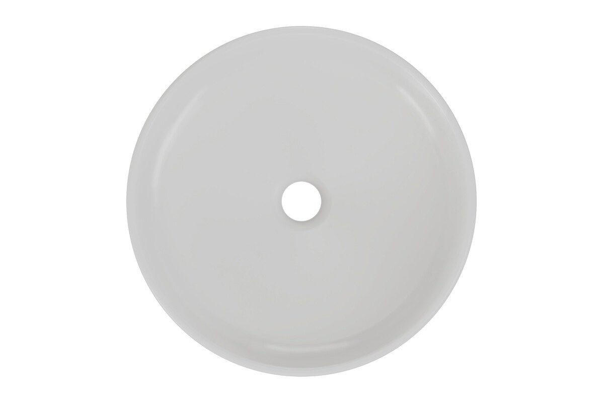 AUFSATZWASCHBECKEN 40 cm - RIVER 1 BM287 in Weiß / Matt - Weiß, Keramik (40/12/40cm)