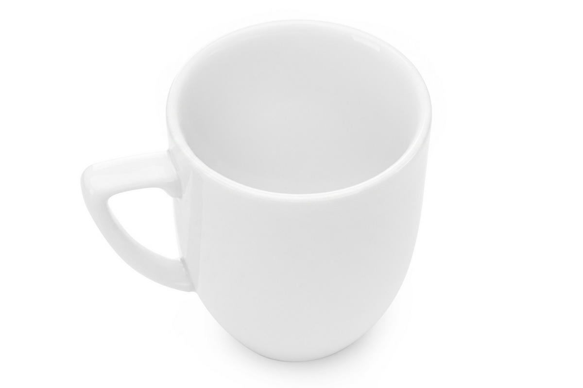 BECHER CARLINA 6-tlg - Weiß, Keramik (0.3L) - KONSIMO®