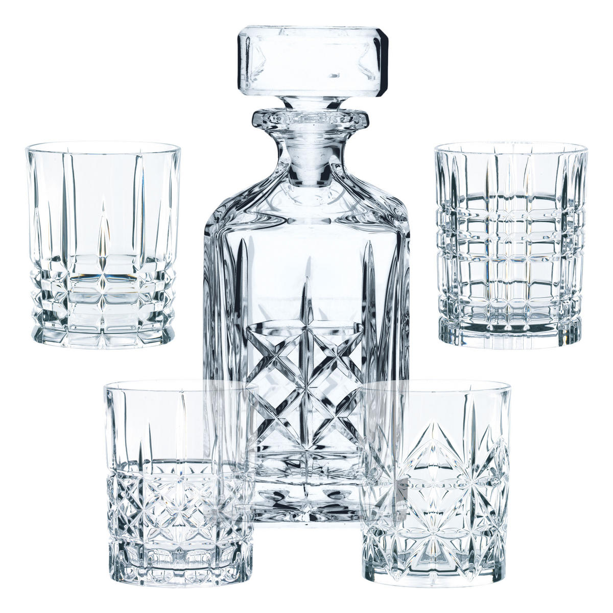 WHISKYSET Highland transparent 5er Set - Transparent, Glas (0.001L) - Nachtmann