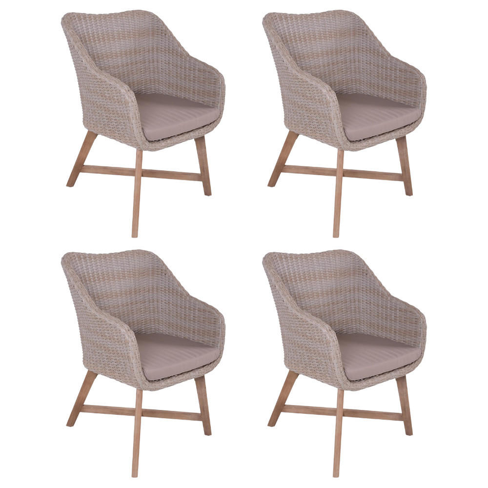 Deluke Gartenstuhl Braun 65x84x60 cm