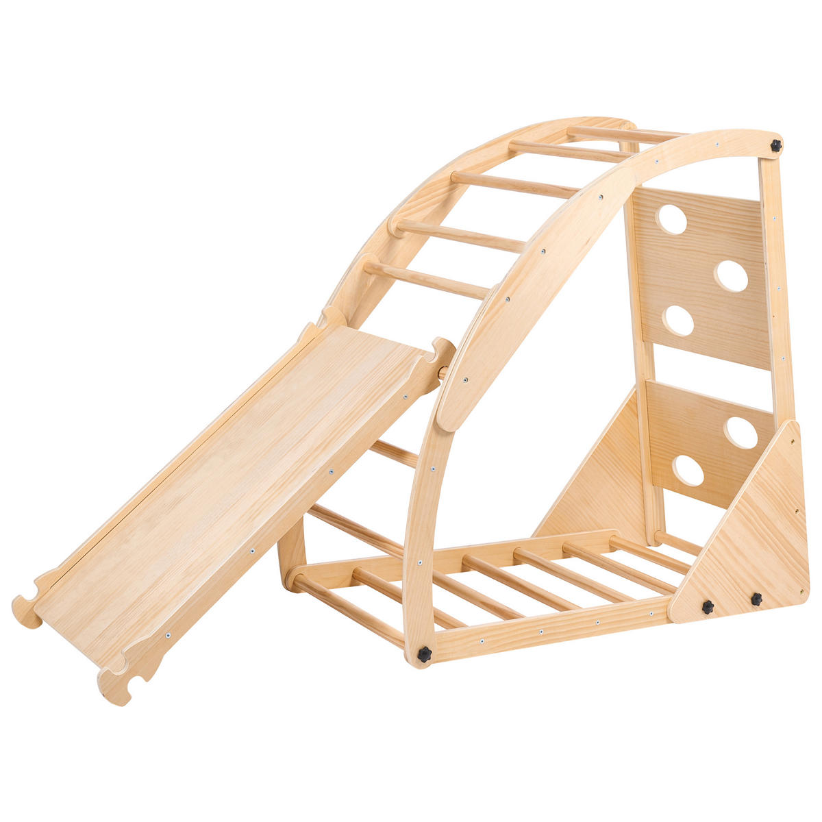ARC DE CĂȚĂRAT multifuncțional lemn de pin maro deschis Calala - maro deschis, lemn (140/119/48cm) - Beliani