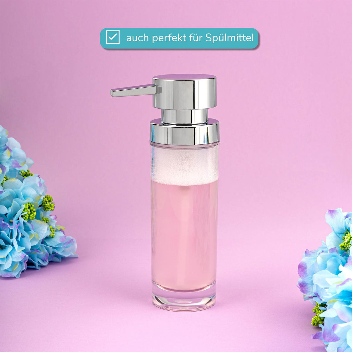 SCHAUMSPENDER, transparent, Kunststoff - Transparent, Kunststoff (6/20.9/69.5cm) - bremermann