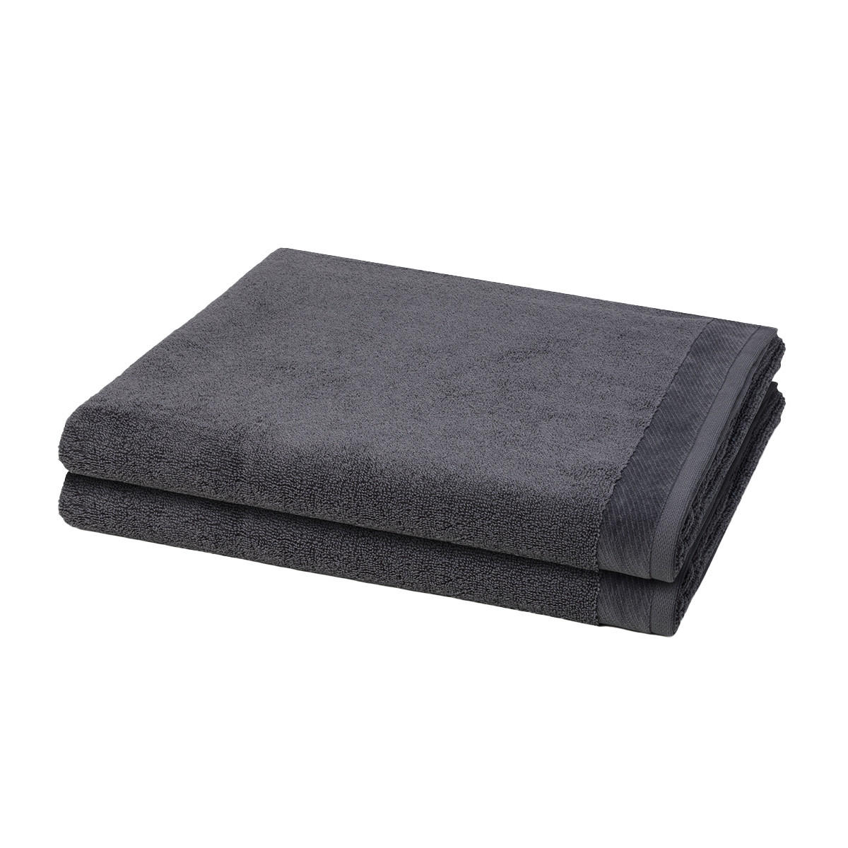 DUSCHTUCH Premium 2er-Set - Dunkelgrau, Textil (80/150cm) - MÖVE