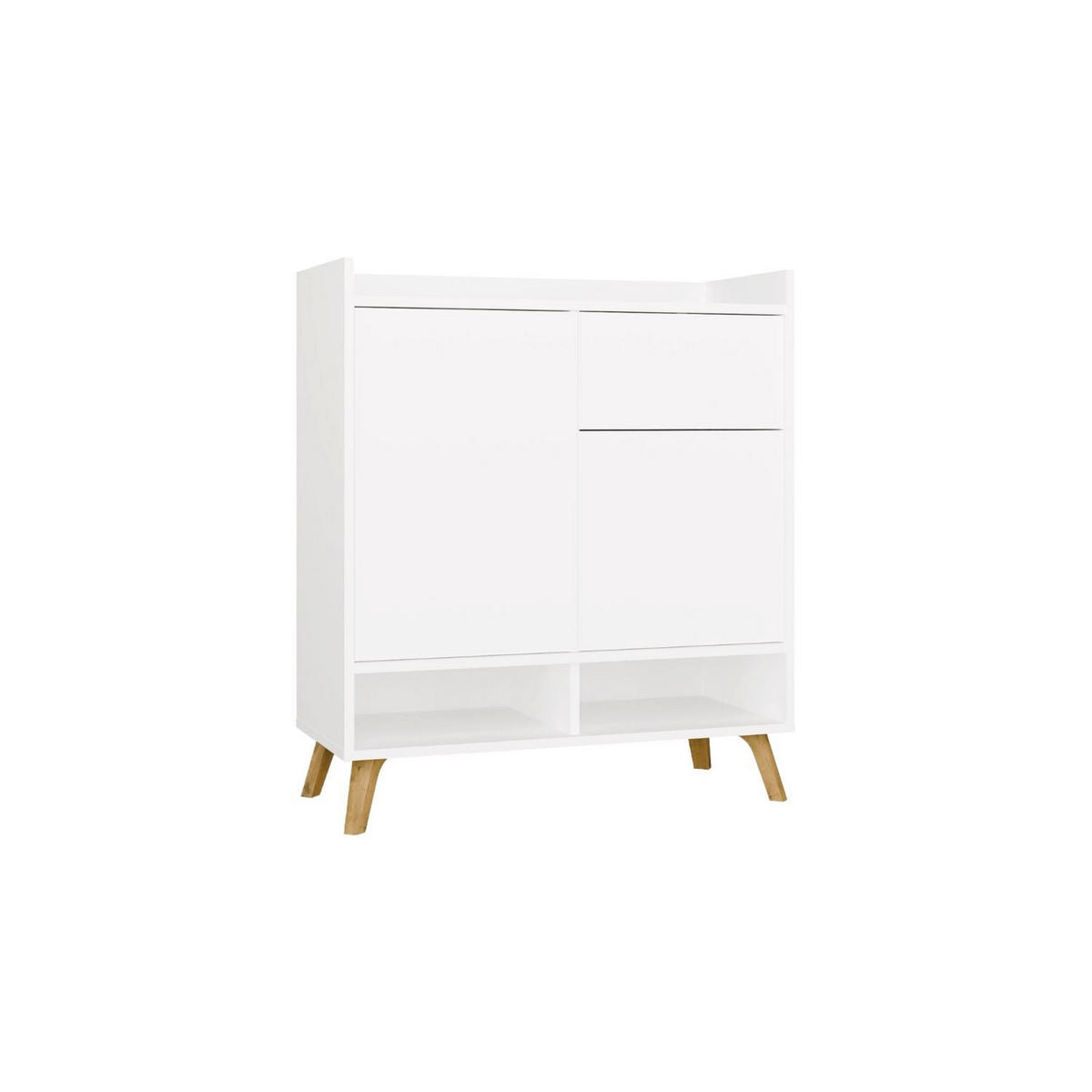 KOMMODE Kim - Weiß, Holzwerkstoff (80/92/35cm) - kommodly