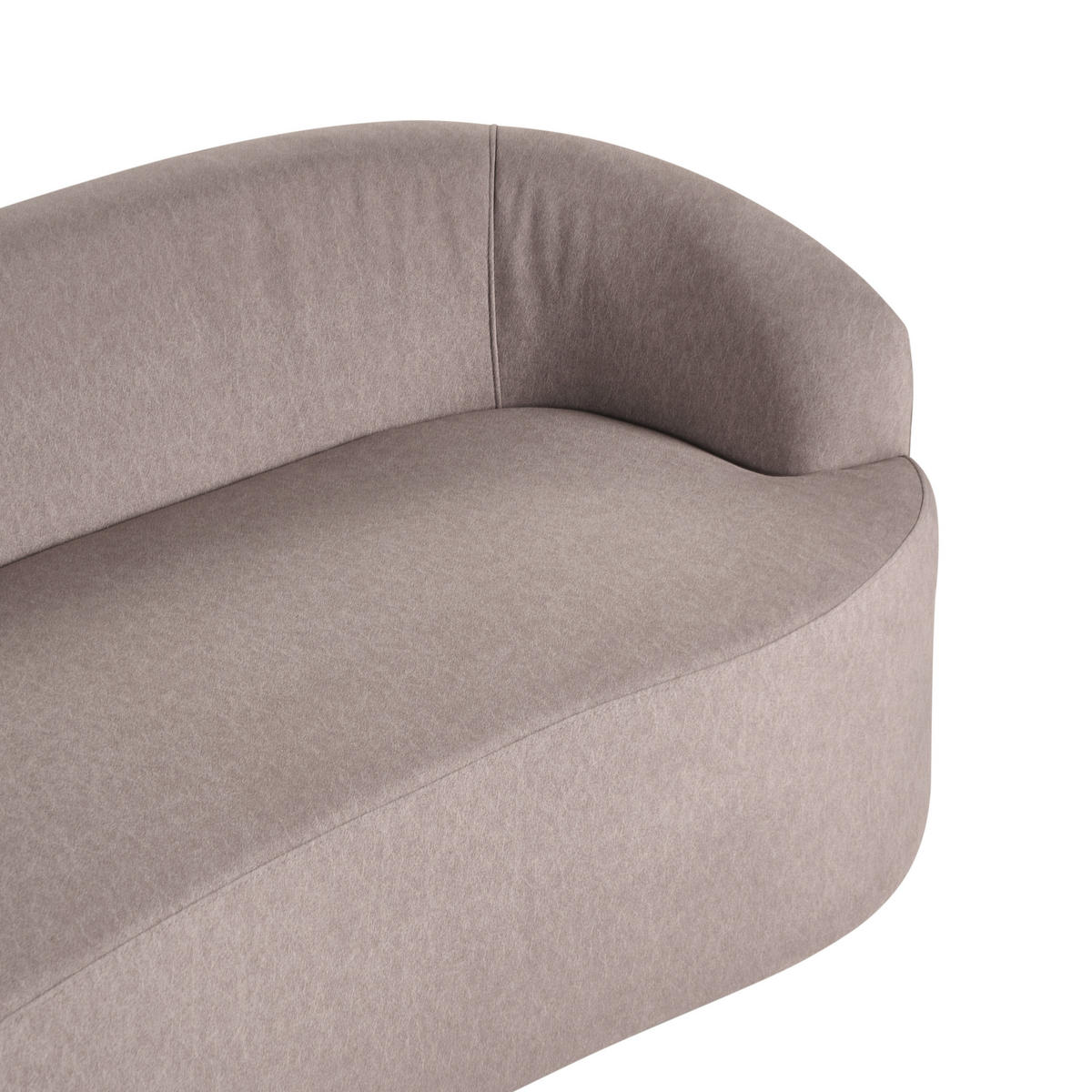 SOFA Stoff Taupe Amal - Taupe, Textil (175/68/80cm) - Beliani