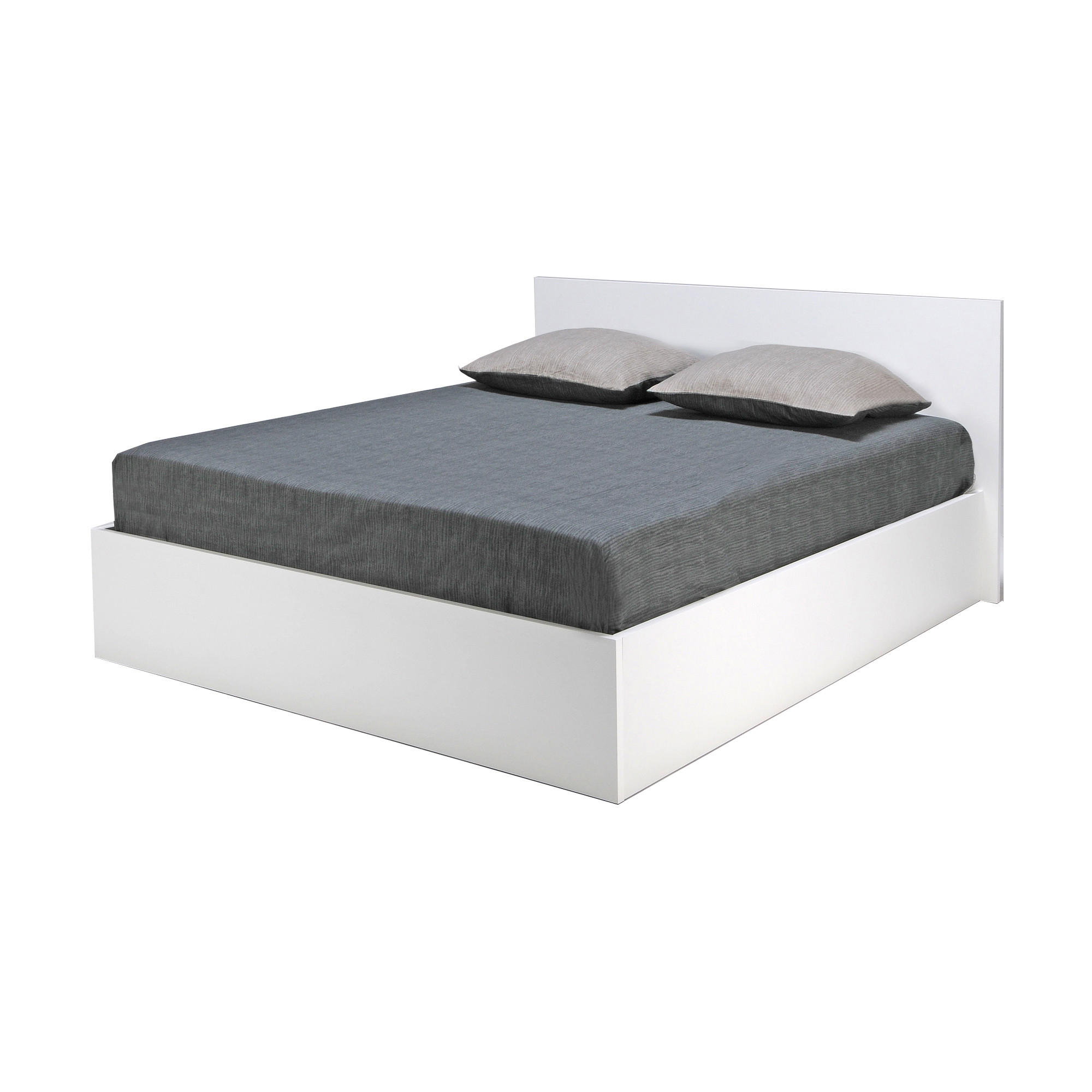 BETTKASTEN MADRID mit Lattenrost/ Bett 180x200 - Weiß - Weiß, Holzwerkstoff (180/200cm) - Weber Industries