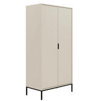 SCHRANK 2 Türen Seattle Kaschmir - Beige, Holzwerkstoff (100/205.4/55cm) - Petits-meubles