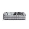 AUSKLAPPBARES-SOFA Kemi aus Boucle grau 3 Sitzplätze - Grau, Textil (95/70/206cm) - Cosmopolitan Design