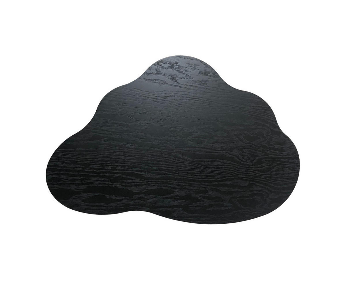 COUCHTISCH ORGANICA natürliche Qualität, solide und modern Schwarz - Schwarz, Eichenholz/Holz (63/100/38cm) - Kaiser Möbel