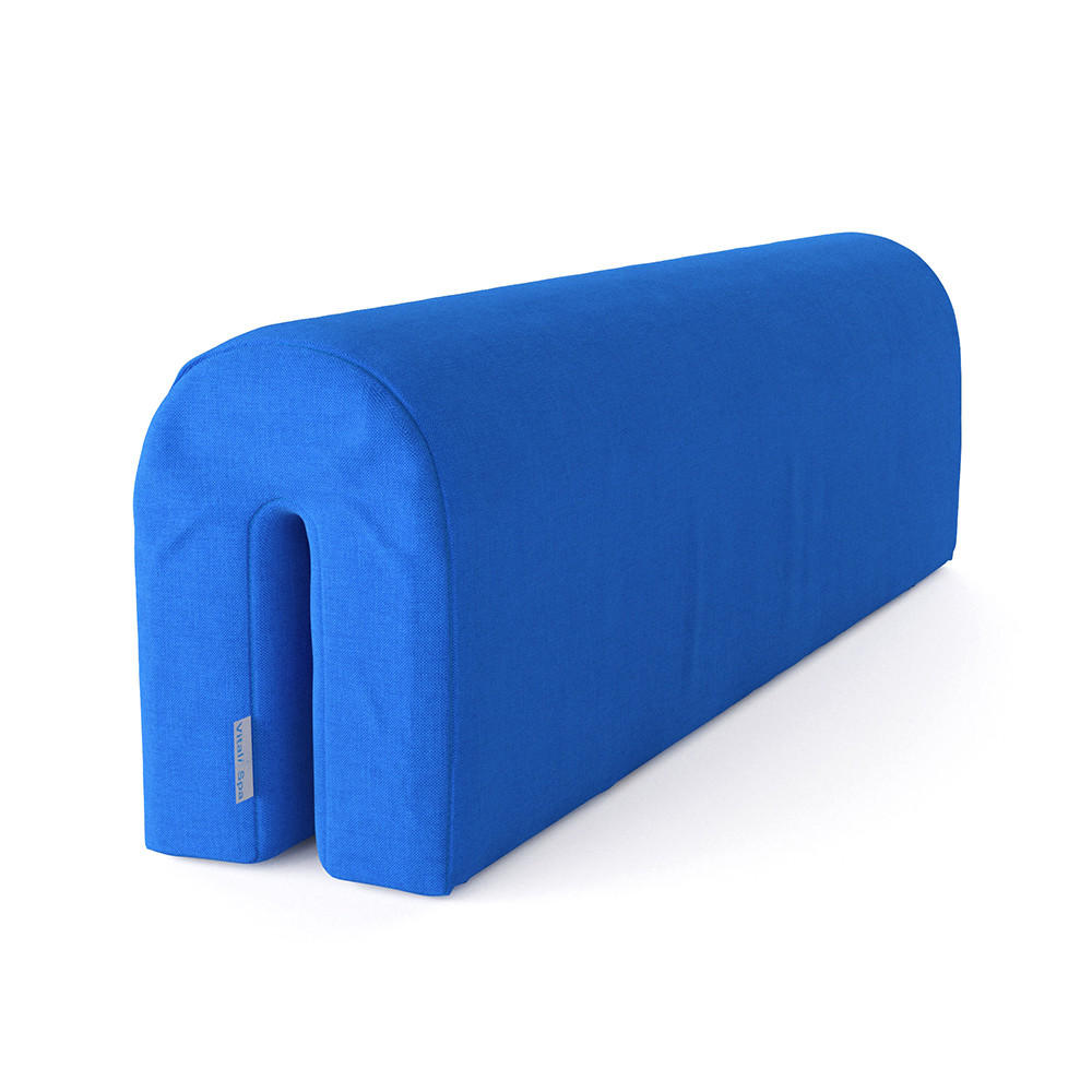 BETTUMRANDUNG Blau 70 x 20 cm - Blau, Textil (70/20/14cm) - VitaliSpa