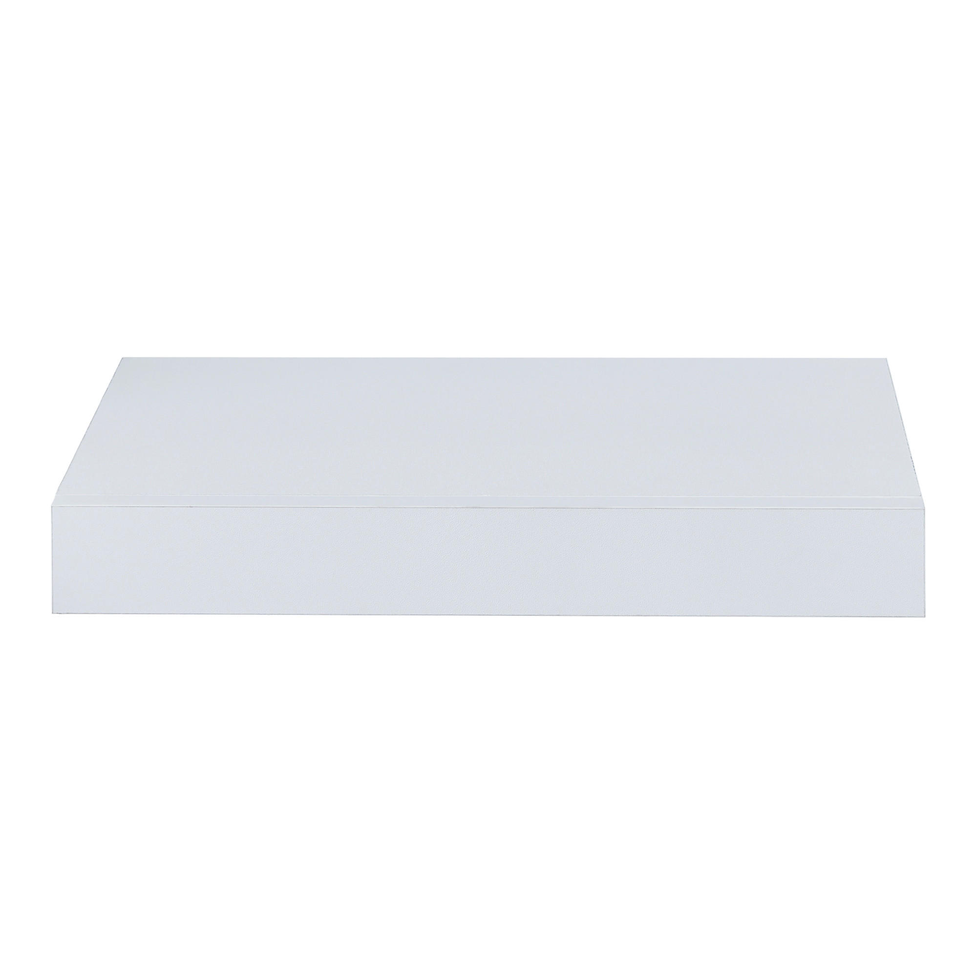 NÁSTĚNNÁ POLICE Hyvinkää - bílá, kompozitní dřevo (39.5/5/25cm) - [en.casa]