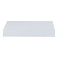 NÁSTĚNNÁ POLICE Hyvinkää - bílá, kompozitní dřevo (39.5/5/25cm) - [en.casa]