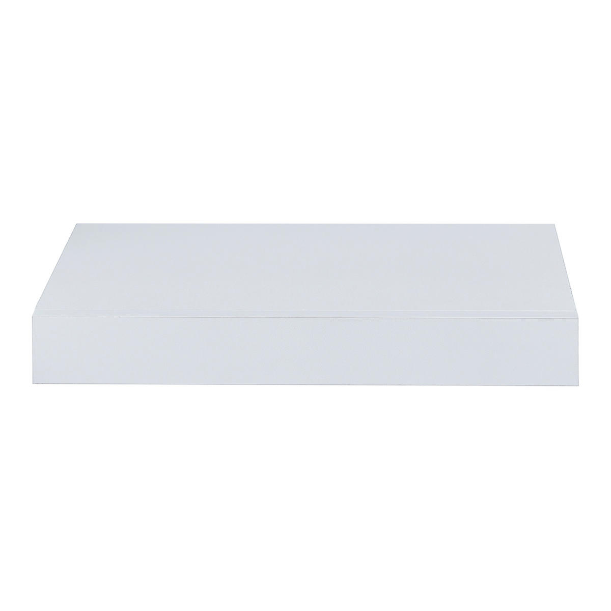 NÁSTĚNNÁ POLICE Hyvinkää - bílá, kompozitní dřevo (39.5/5/25cm) - [en.casa]