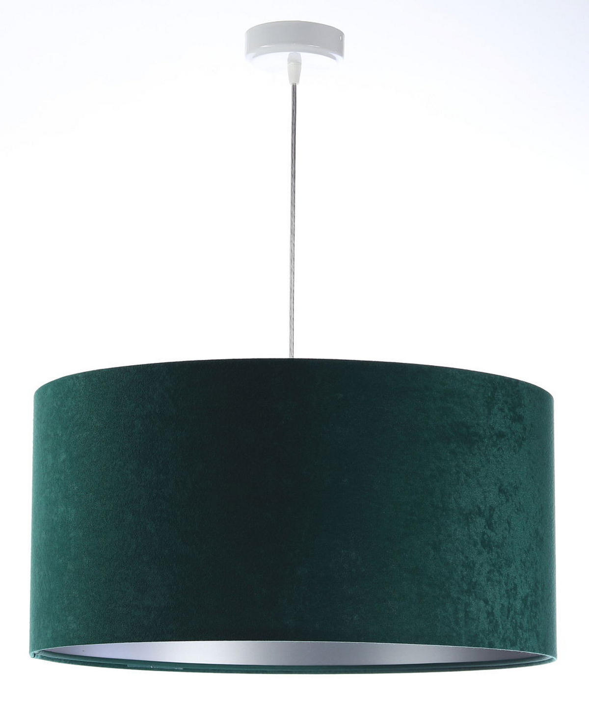 HÄNGELEUCHTE Grün 30/20 cm - Silberfarben/Grün, Kunststoff (30/0.45/20cm) - ONZENO