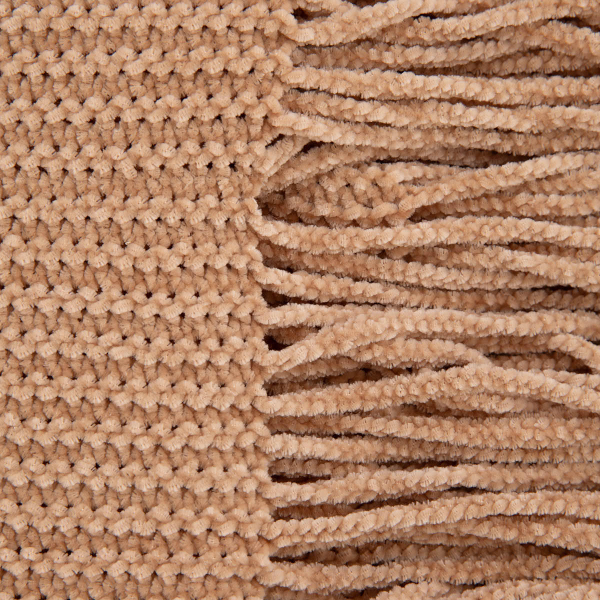 DECKE Chenille beige 130/170 cm - Beige, Textil (130/170cm) - Homla
