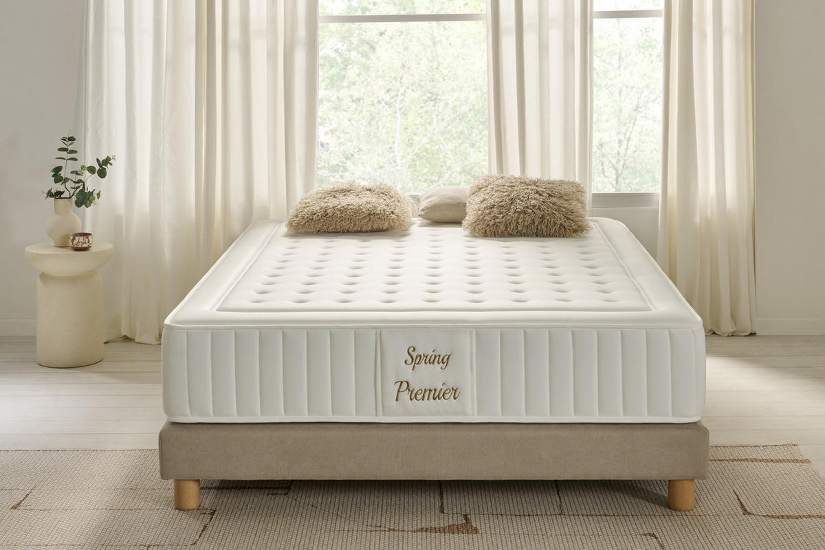 MATRATZE Micro Spring Premier - 90X200 cm - Weiß, Textil (90/200cm) - Moonia