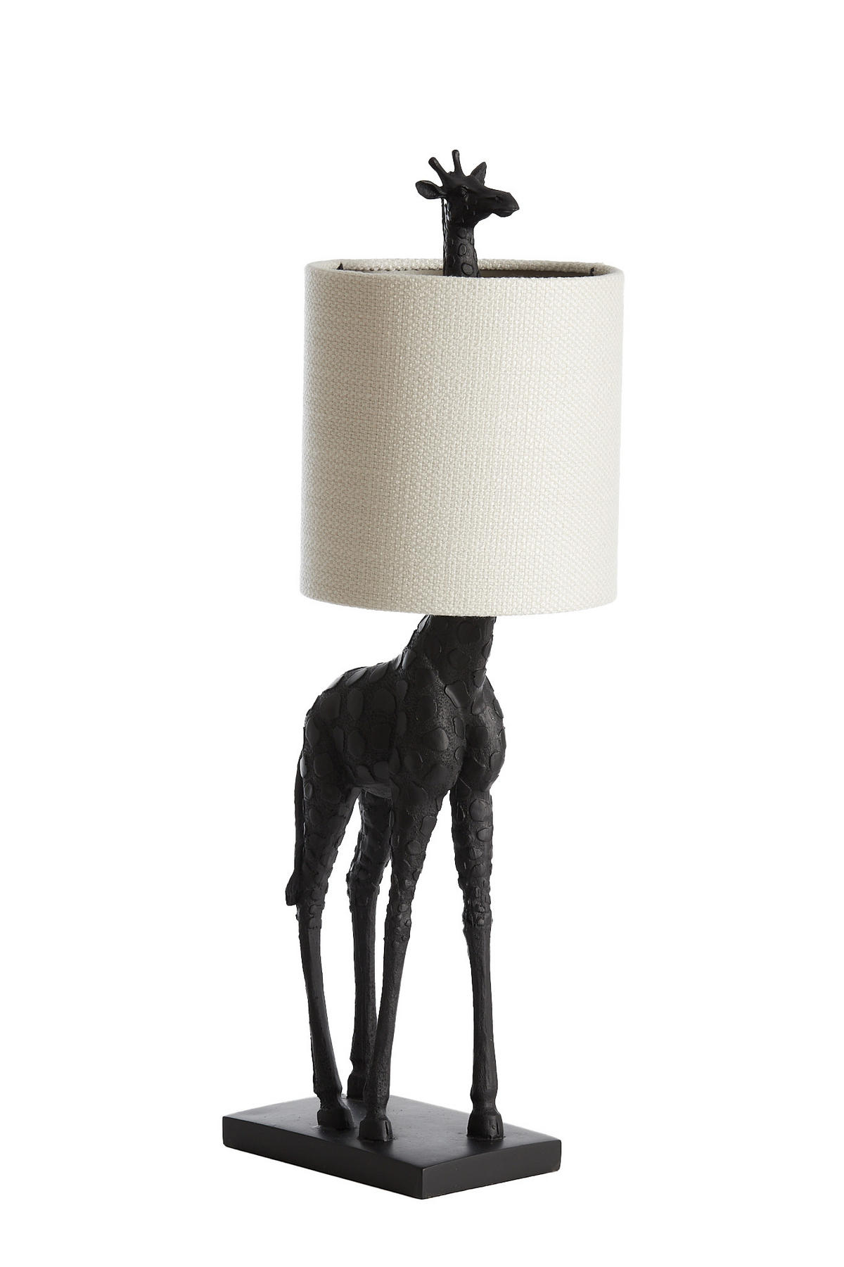 TISCHLAMPE Giraffe Schwarz Ø28/68 cm - Schwarz, Kunststoff (28/20/68cm) - Light & Living