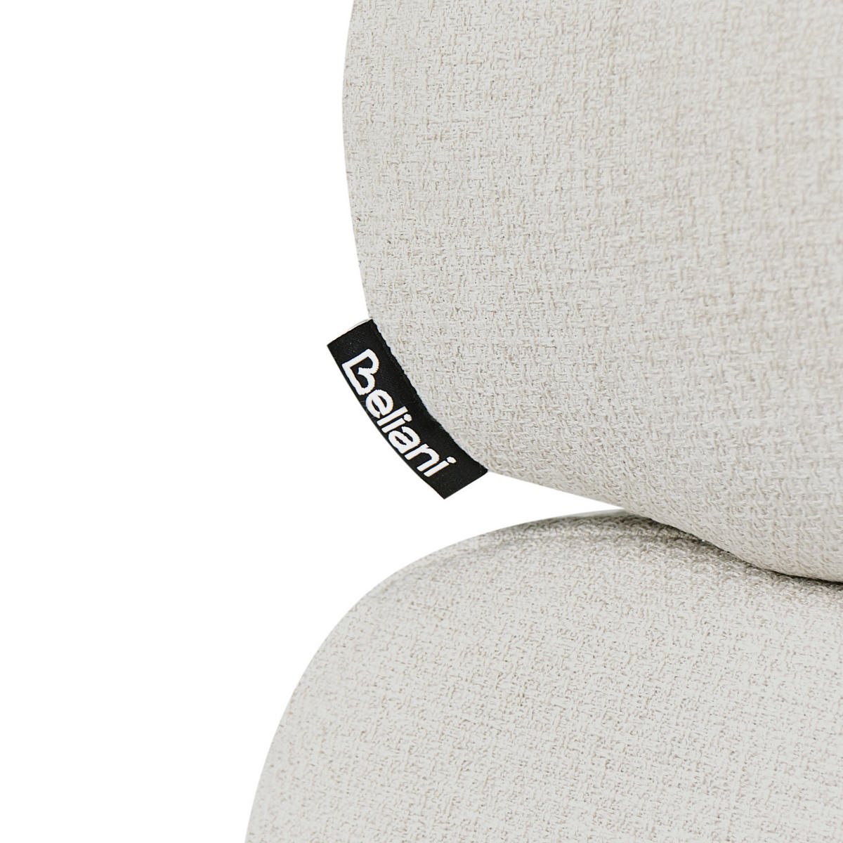 POHOVKA 3-místná Látka Krémově bílá Hovden - krémová, textil (210/69/95cm) - Beliani