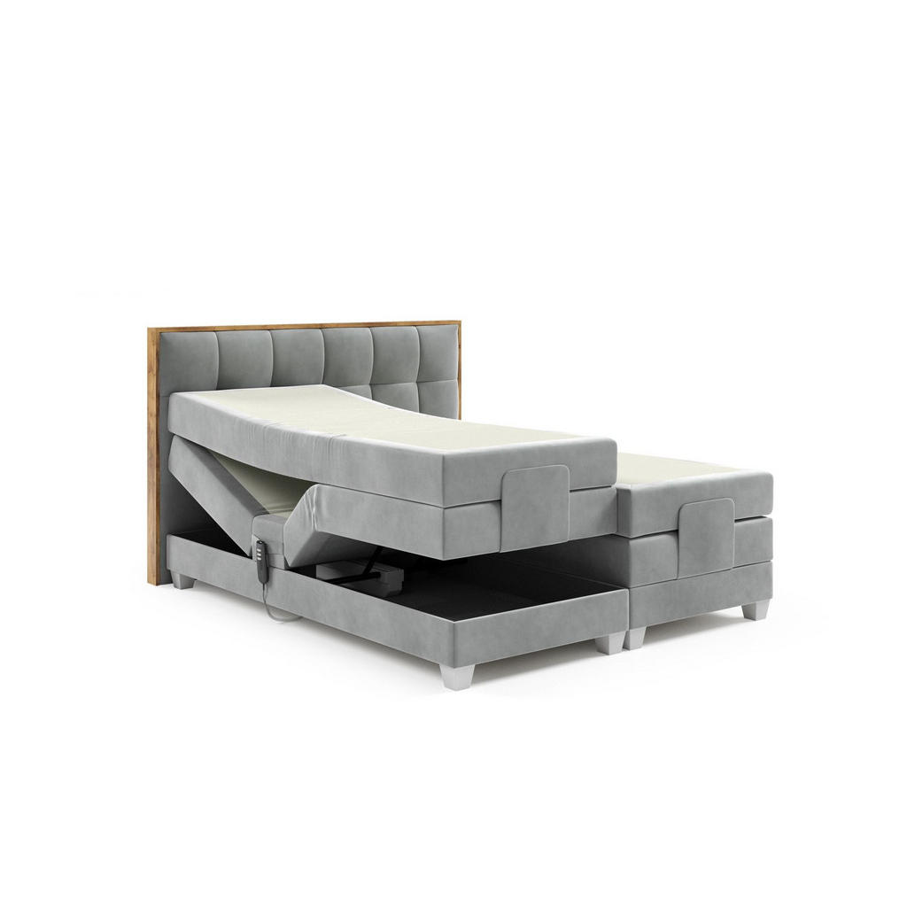 Thumbnail - Fun Möbel Boxspringbett, Gelb, Textil, 160x200 cm, Schlafzimmer, Betten, Boxspringbetten