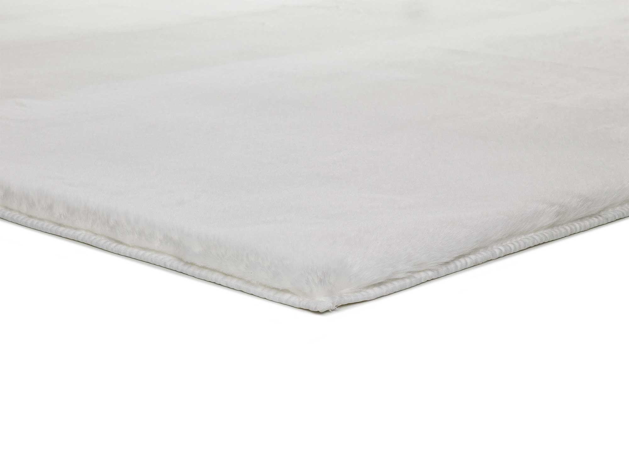 KUNSTFELL waschbar Weiß Fox 60/90 cm - Weiß, Textil (60/90cm) - Atticgo