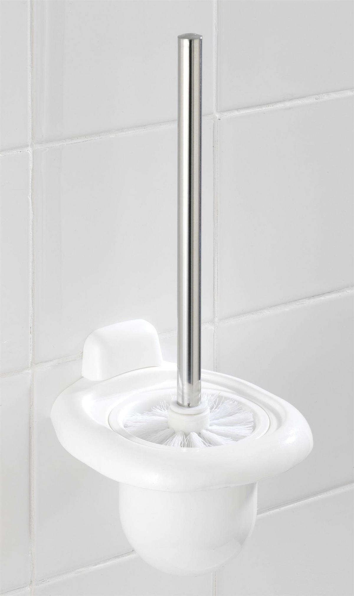 TOILETTEN-BÜRSTENBEHÄLTER Pure 16/15,5/36 cm - Weiß, Kunststoff (15.5/36/16cm) - Wenko