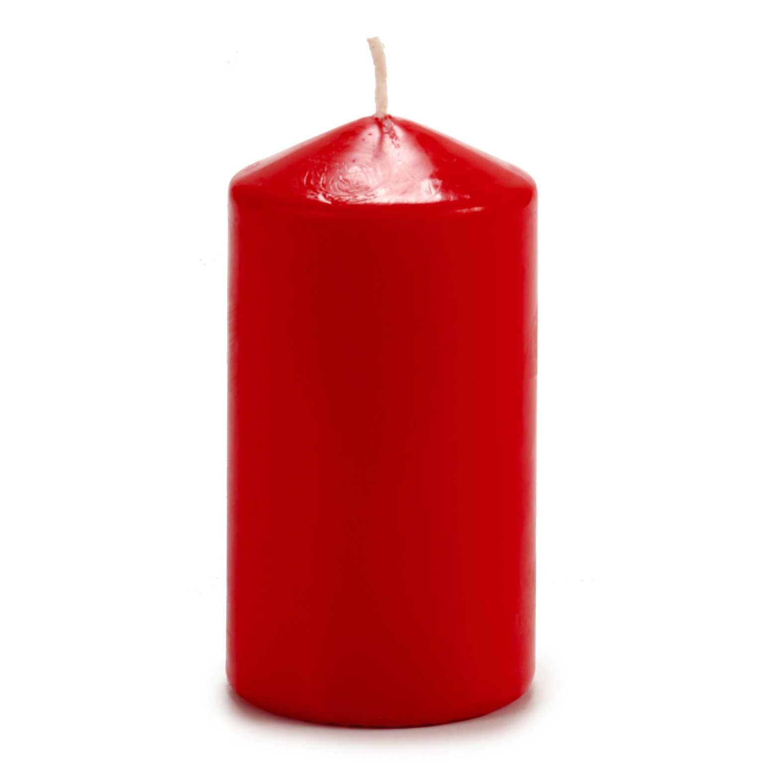 KERZE Zylinder Lunar Ø 7 cm - Rot, Paraffin (7/13/7cm)