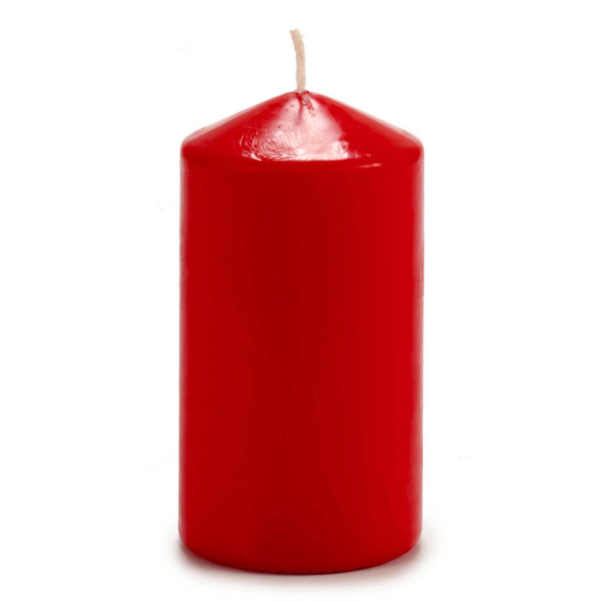 KERZE Zylinder Lunar Ø 7 cm - Rot, Paraffin (7/13/7cm)