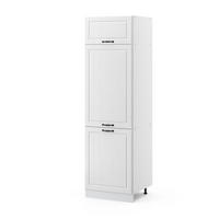 KÜHLUMBAUSCHRANK R-Line Weiß Landhaus 60 cm - Weiß, Holzwerkstoff (60/206.8/57.2cm) - Vicco