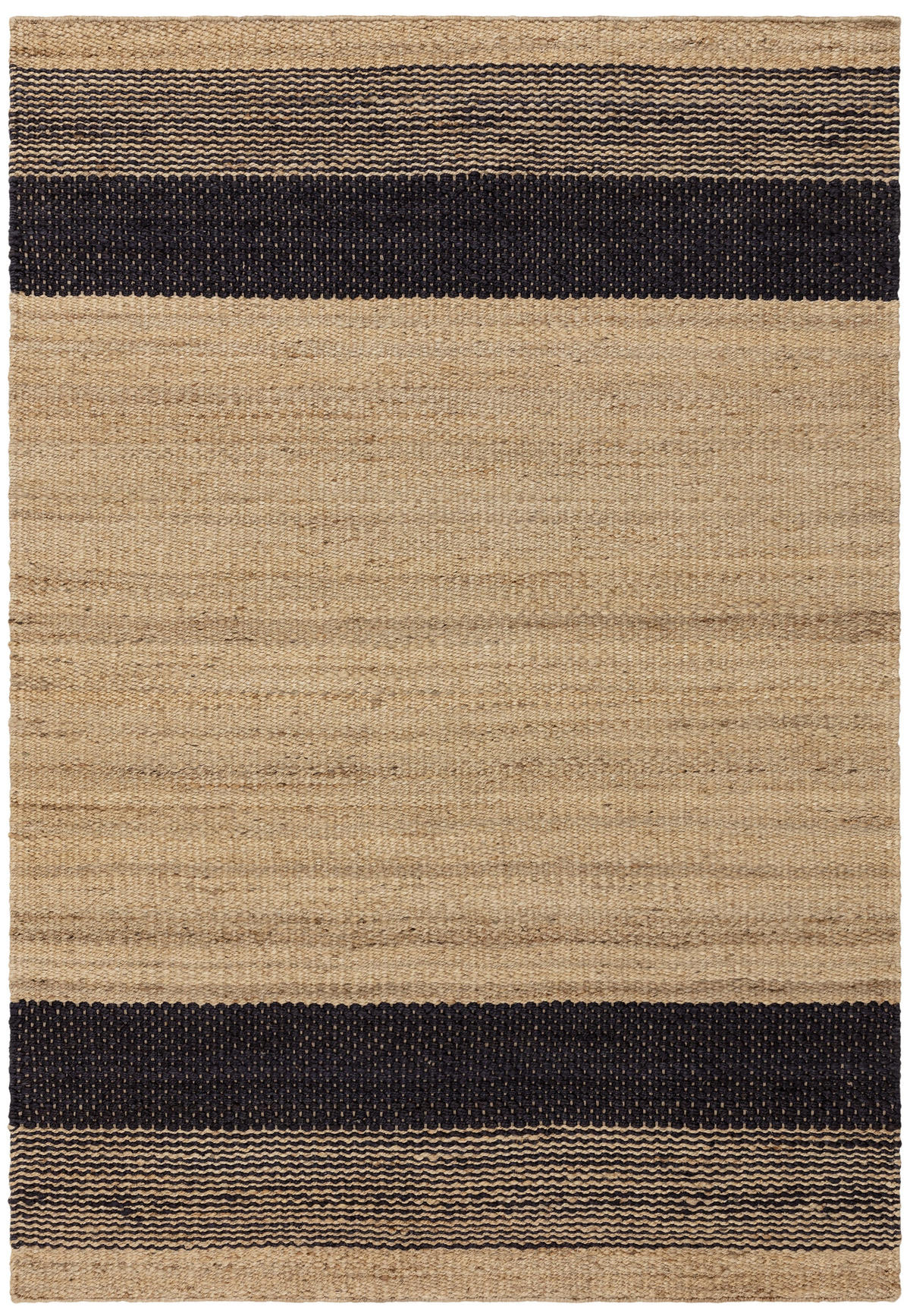 TEPPICH Naturfaser BANYAN Schwarz 120 x 170 cm - Schwarz, Naturmaterialien (120/170cm) - Novatrend