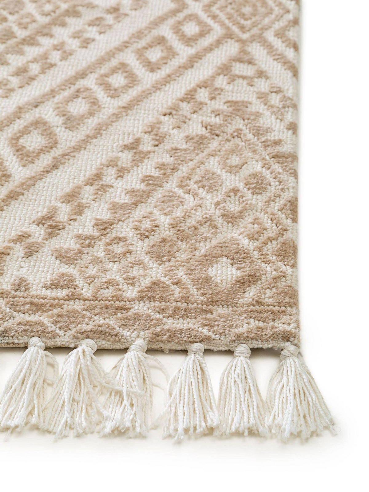 TEPPICH Elias Beige 120x170 cm - Beige, Textil (120/1cm) - KUNSTLOFT