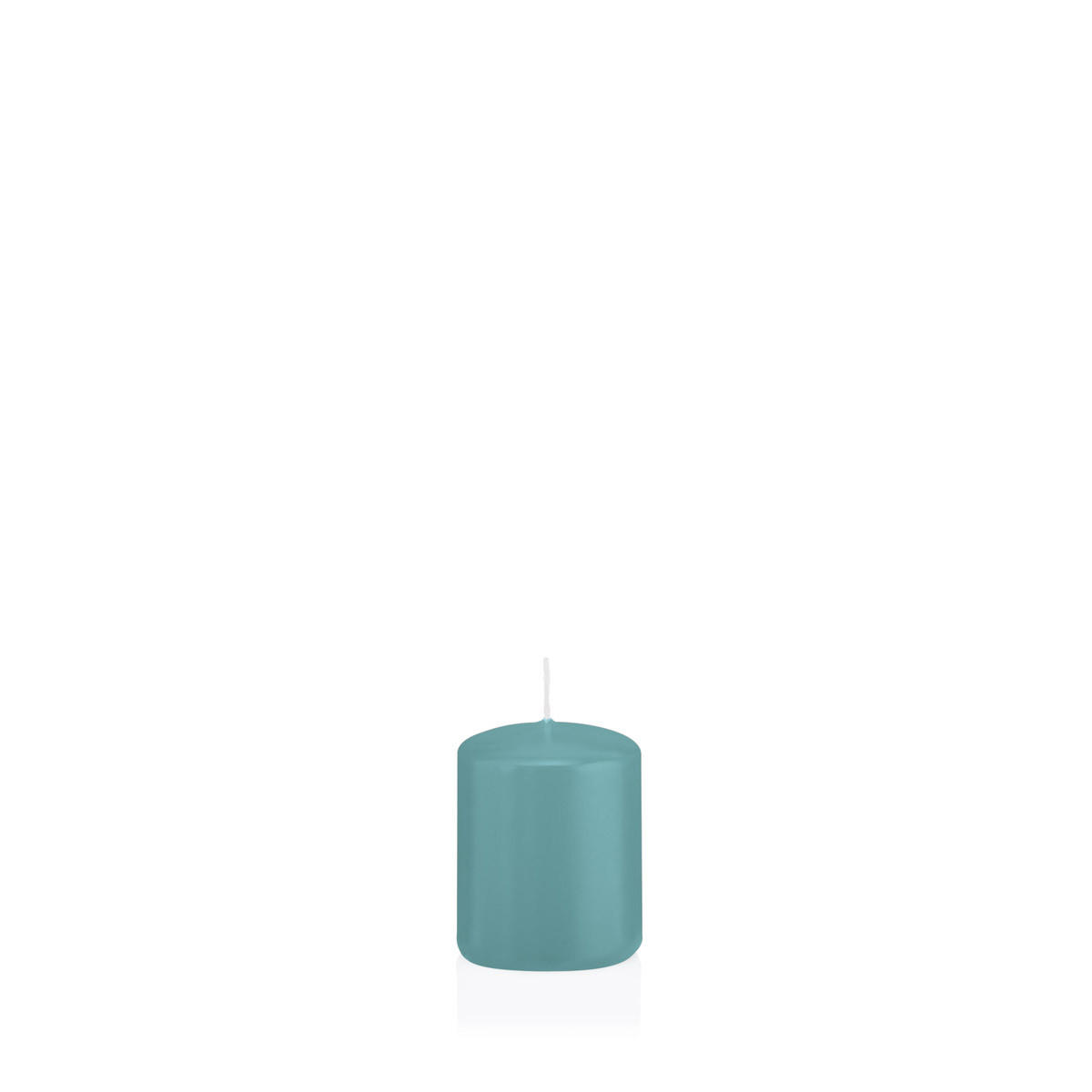 STUMPENKERZEN Türkis Ø 48 x 60 mm, 24 Stück - Türkis, Paraffin (5/6cm) - Wiedemann Kerzen