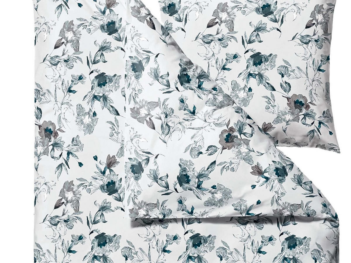 BETTWÄSCHE Flower Burst weiß 135/200 cm Bio-Baumwolle - Weiß, Textil (135/200cm) - Södahl