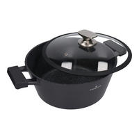 KOCHTOPF Black Stone Schwarz 37/30/14 cm Metall - Schwarz, Metall (30cm) - Mondex