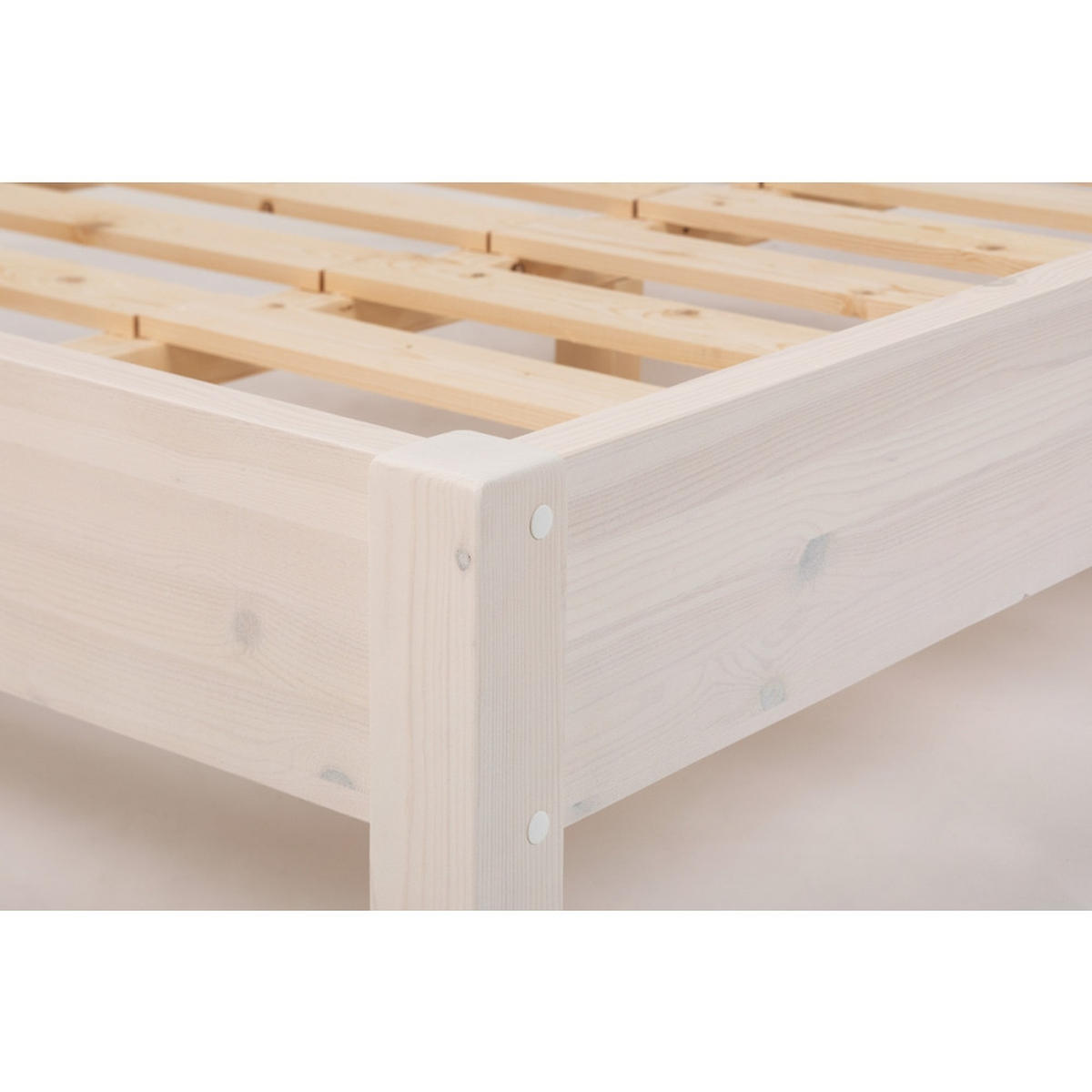 BETT 140x200 cm - Dunkelbraun/Weiß, Holz (140/200cm) - MSL wooden furniture