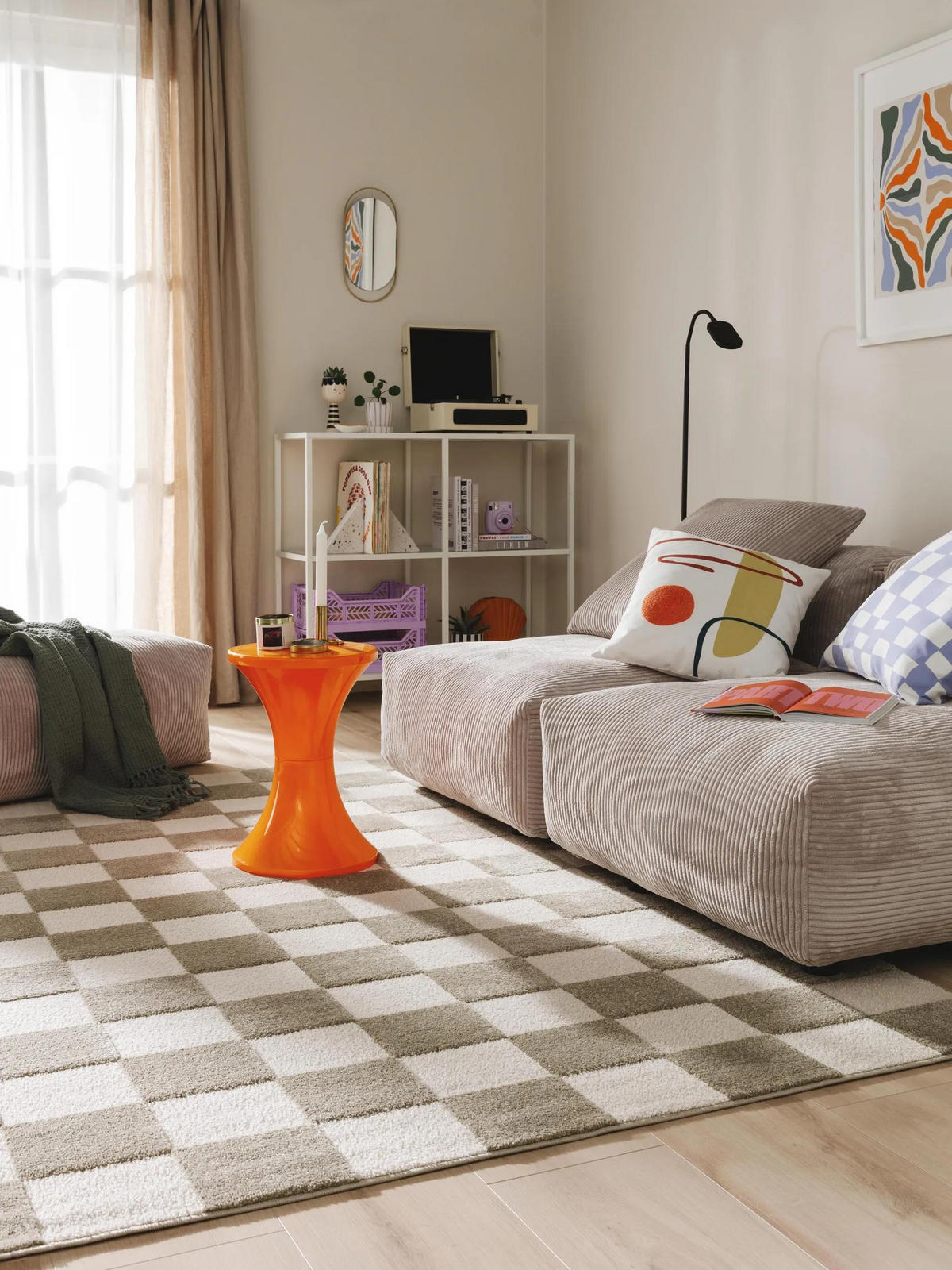 TEPIH Marta Zelena/Bijela 120x170 cm - zelena, tekstil/plastika (120/170cm) - benuta Pop