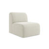 SOFAELEMENT Bouclé Stoff Beige - Sandfarben/Schwarz, Holzwerkstoff/Kunststoff (70/75/94cm) - Makamii