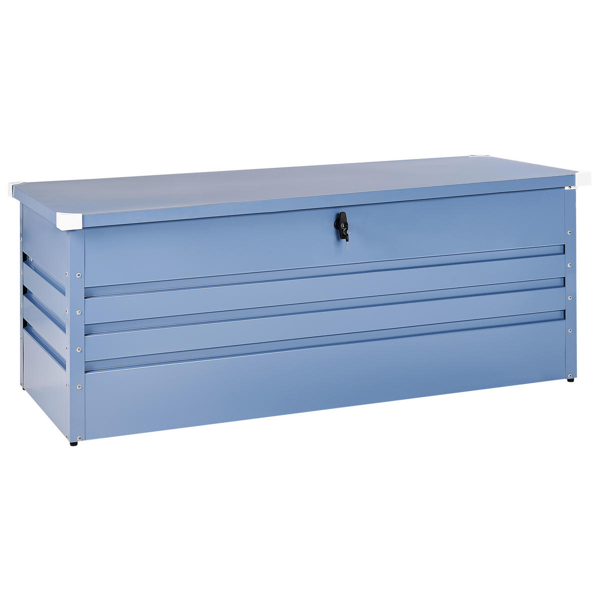 AUFBEWAHRUNGSBOX Blau Cebrosa - Blau, Metall (165/67/70cm) - Beliani