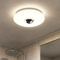 LED DECKENLEUCHTE Chrom Opal - Weiß, Metall (29/29/8cm) - Briloner