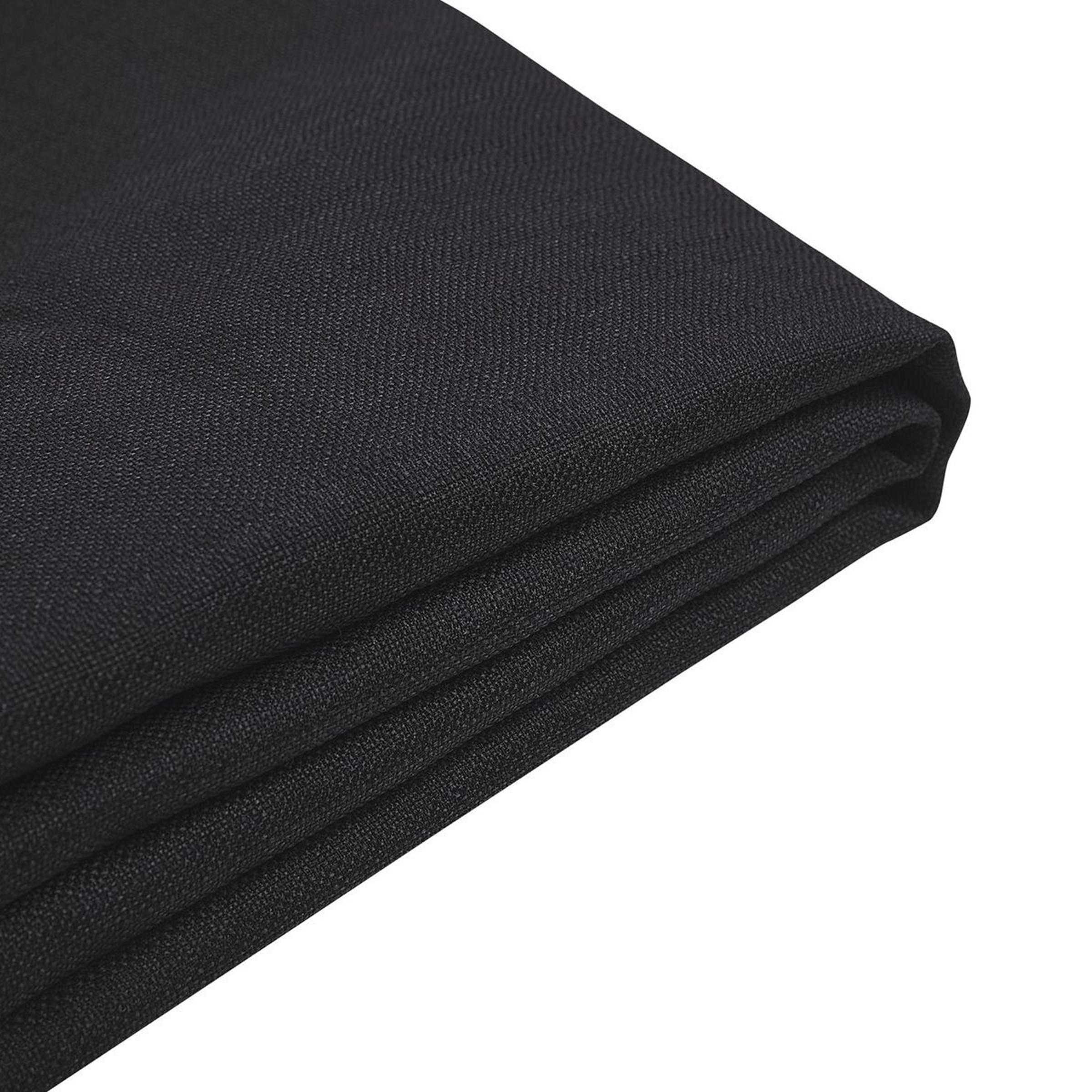 Beliani Bettrahmenbezug Schwarz 130x214 cm