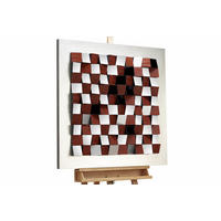 WANDBILD Braun 85/85 cm - Braun, Holz/Kunststoff (5.9/85cm) - KUNSTLOFT