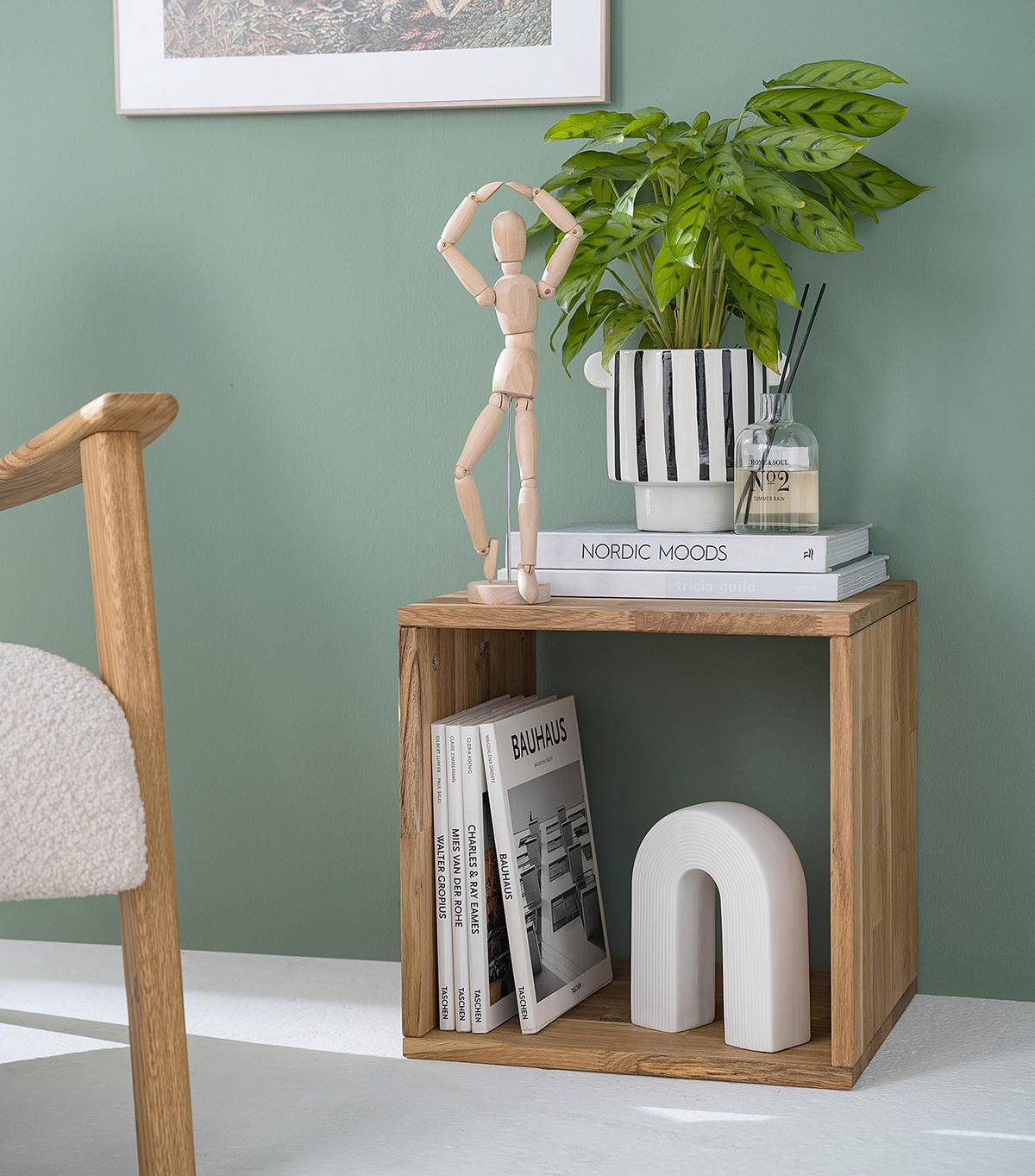 REGAL - Massivholz - Eichefarben, Holz (39/39/35cm) - home24